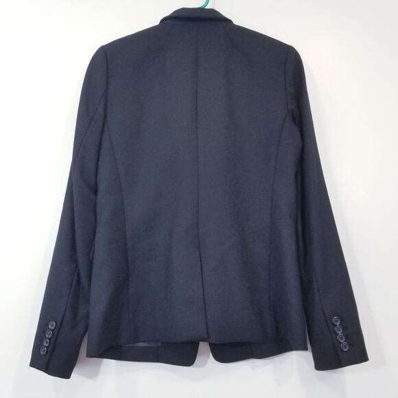 J. Crew Black Wool Blend Regent Blazer Stand Up Collar - Picture 3 of 13